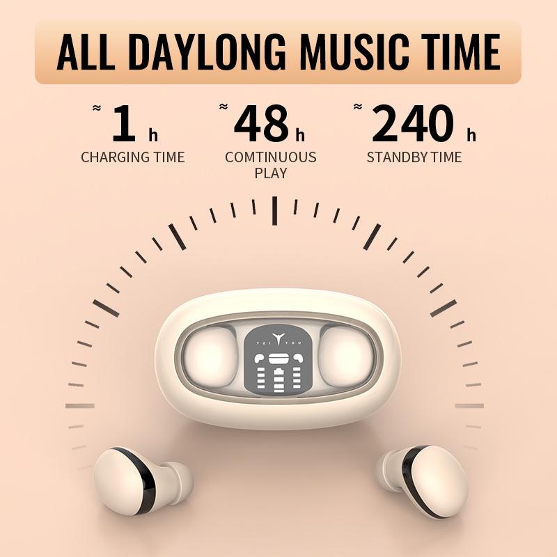 Wireless Mini Tws Earbuds with Noise Reduction and Long Battery Life - Skin Colour 13