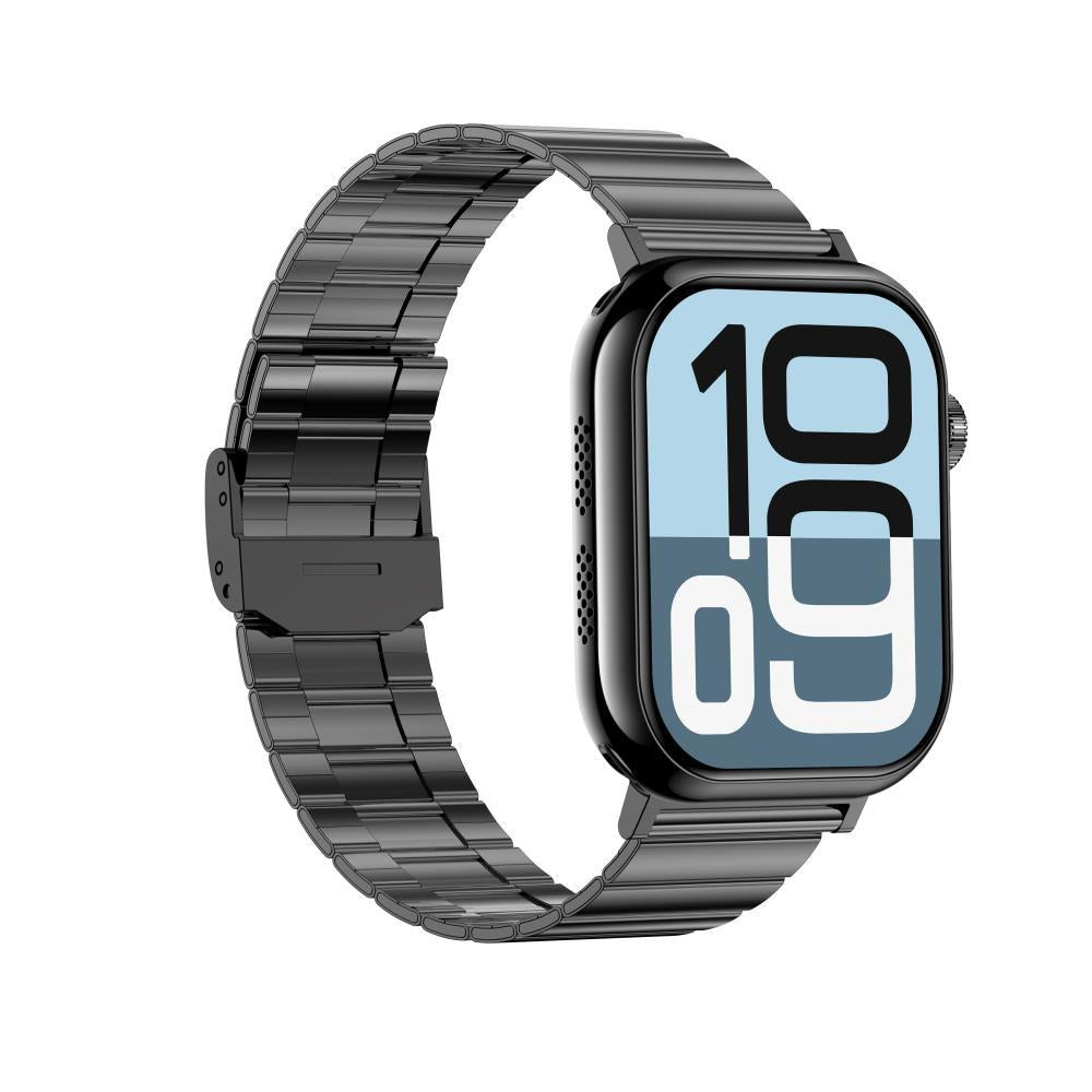 2.04 Inch Colour Screen Smart Watch Steel Strap Support Bluetooth Call - Black 3