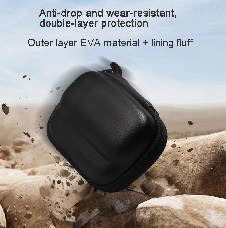 Portable Insta360 Go 3 Mini Body Bag with Carabiner - Black 5