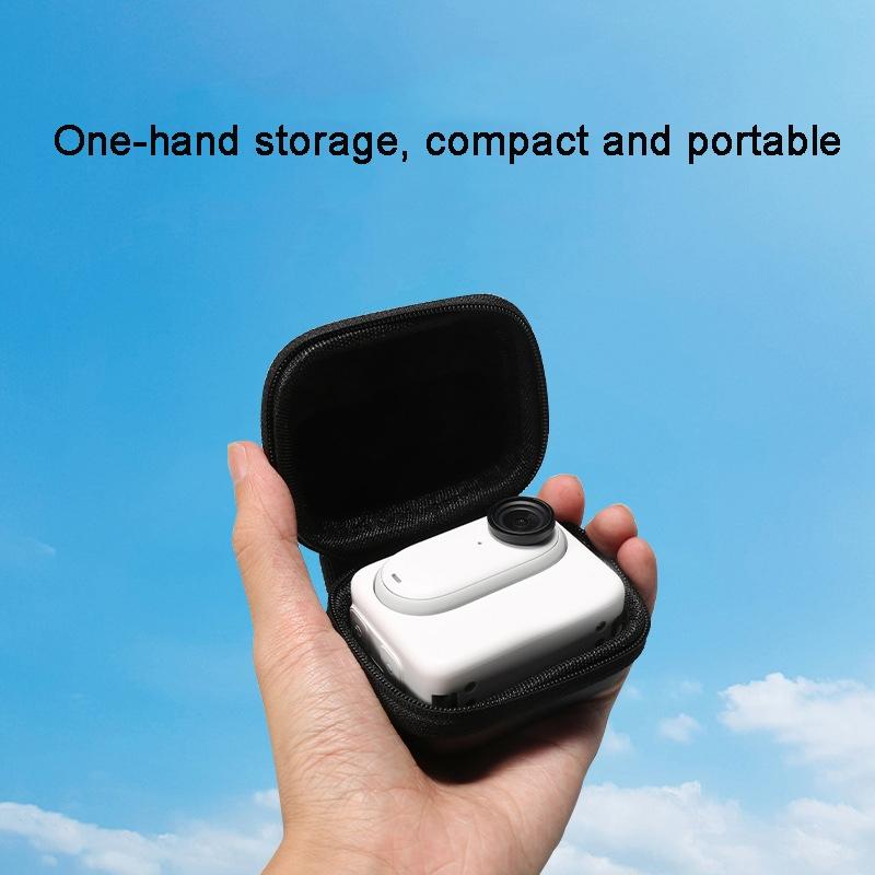 Portable Insta360 Go 3 Mini Body Bag with Carabiner - Black 7