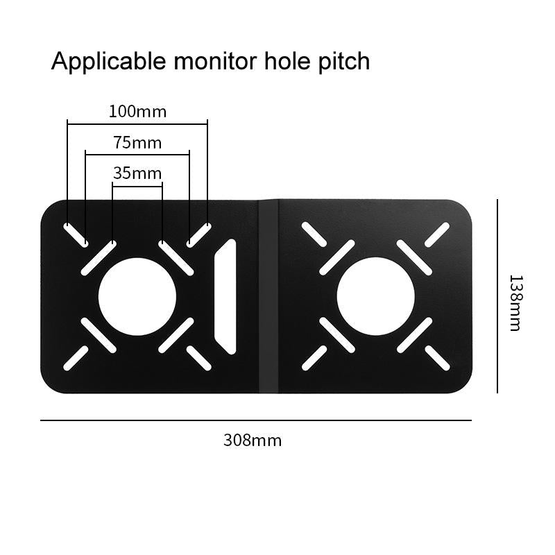 Universal Vesa Mount for Computer Monitor Router and Tablet - Black 4