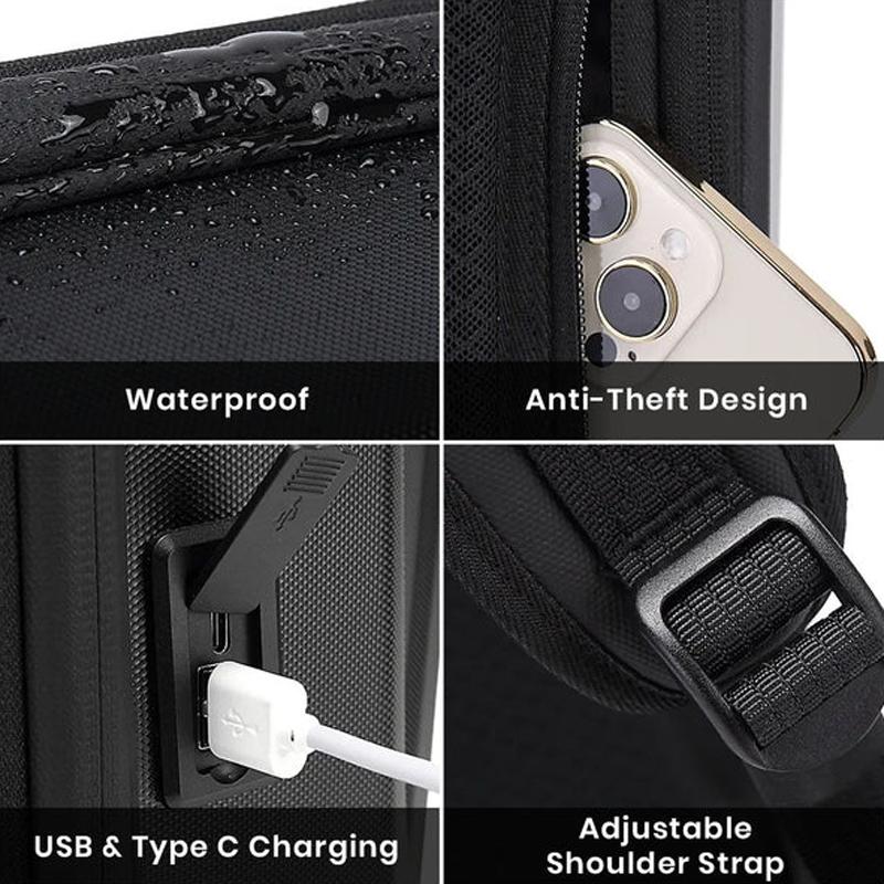 Expandable Business Backpack For Men Black 11