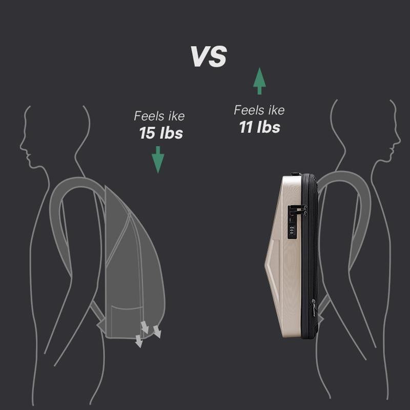 Expandable Business Backpack For Men Black 12