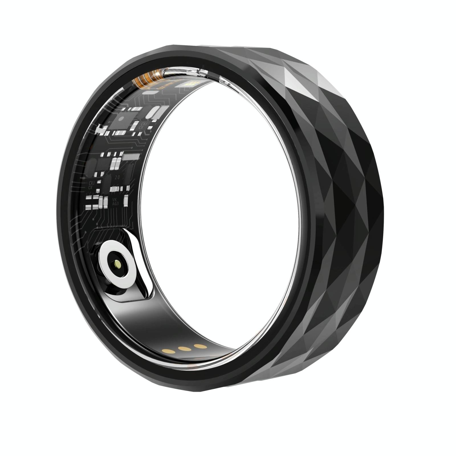 Smart Ring For Health Monitoring And Exercise - R12M Size 18 - Black 11