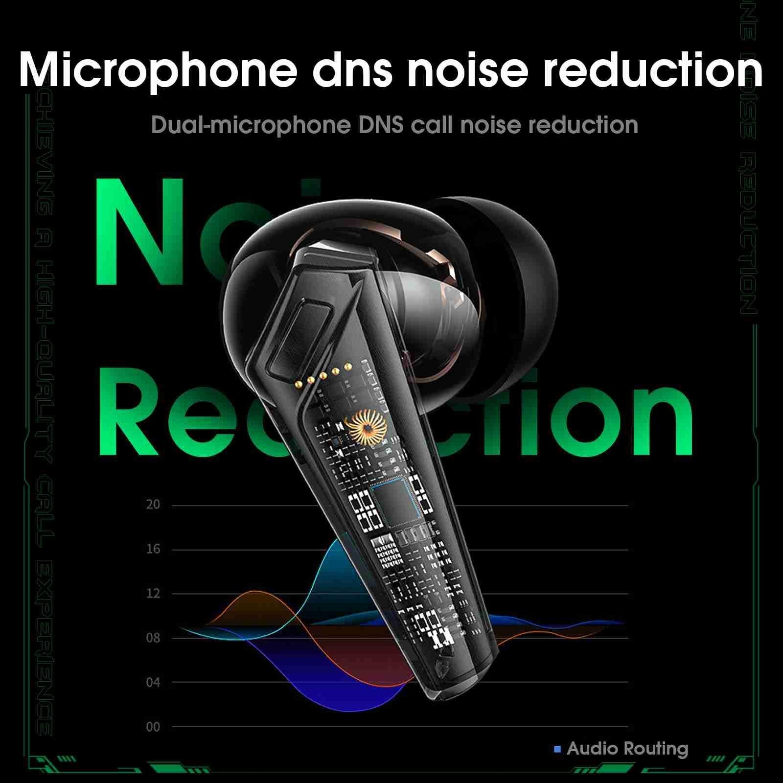 Wireless Bluetooth Earphones with Mic - Black 8