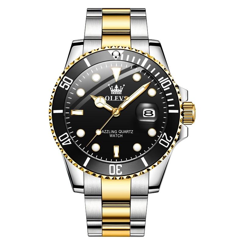 Waterproof Luminous Quartz Watch for Men - Black - Eda00268001A
