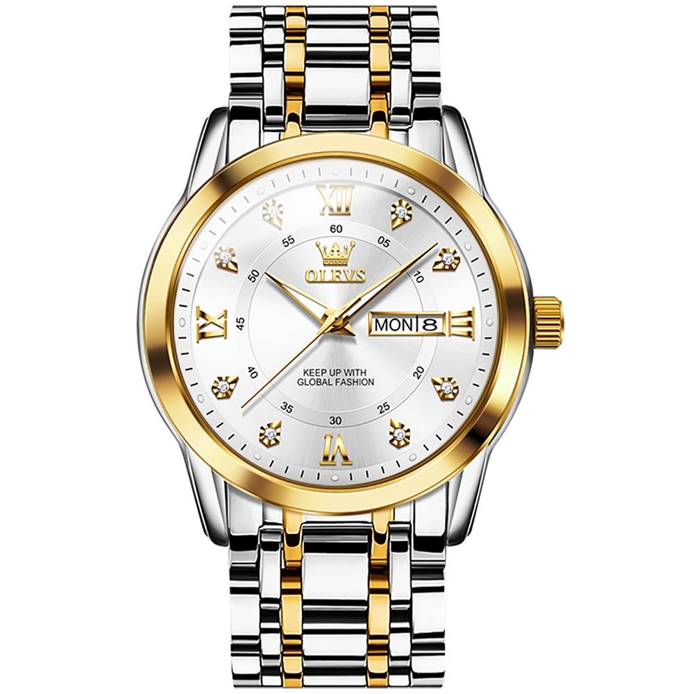 Waterproof Luminous Quartz Watch for Men - Business Style - Gold