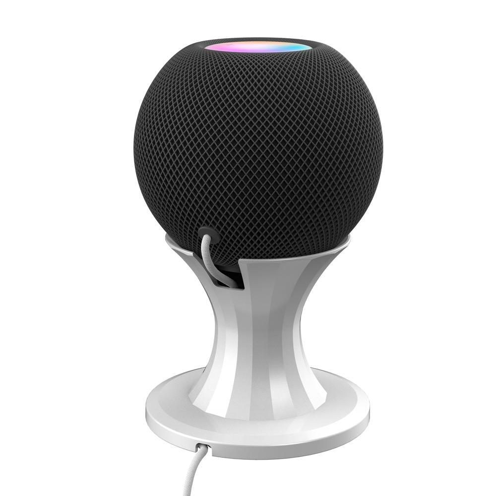 Desktop Speaker Bracket for Apple Home Pod Mini - Silver 9