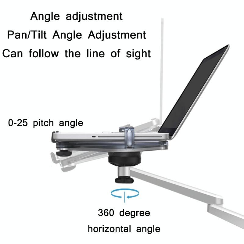Silver Desktop Monitor Stand - Lifts Laptop 4
