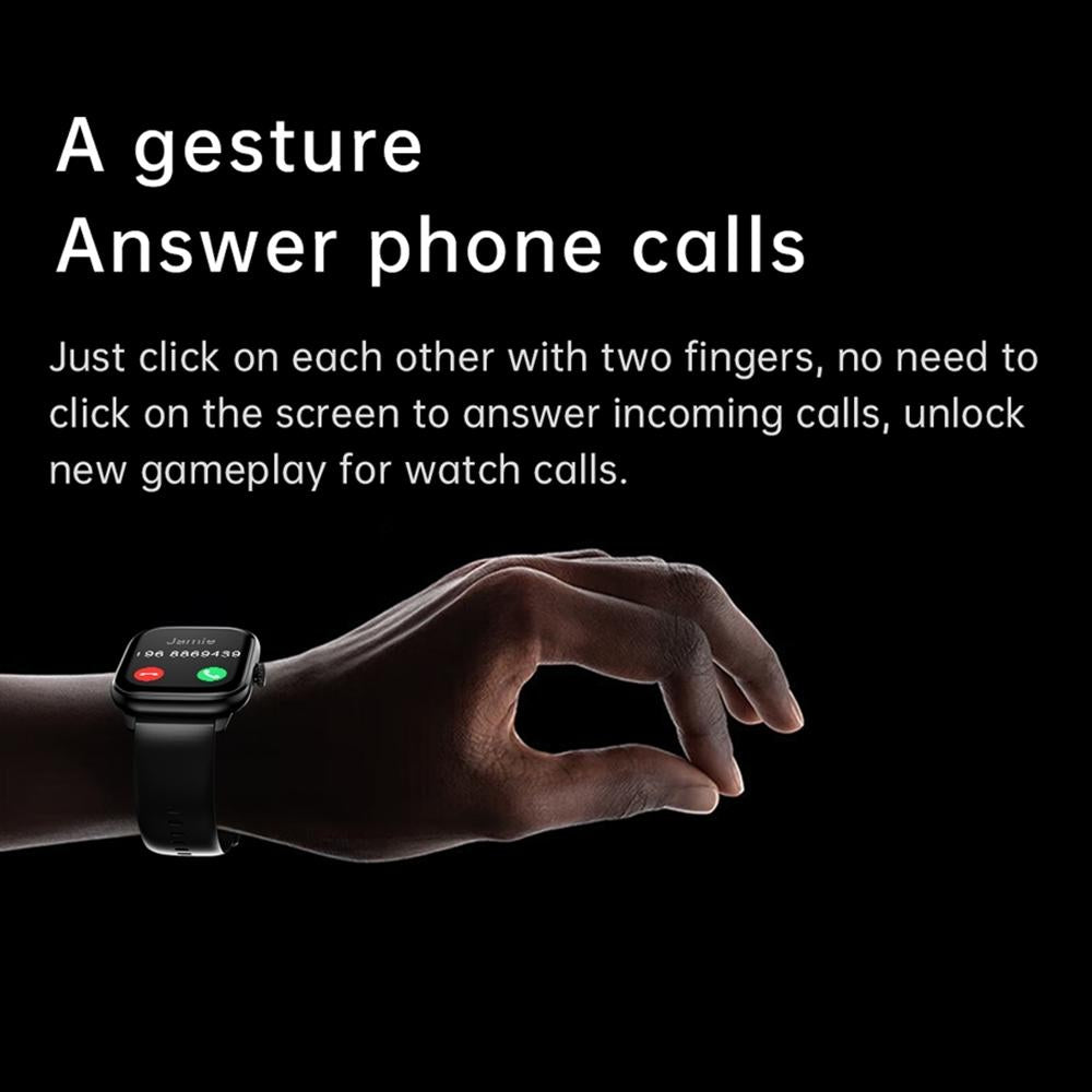 2.01 Inch Ips Hd Screen Smart Watch Supports Bluetooth Call / Health Monitoring Black 14