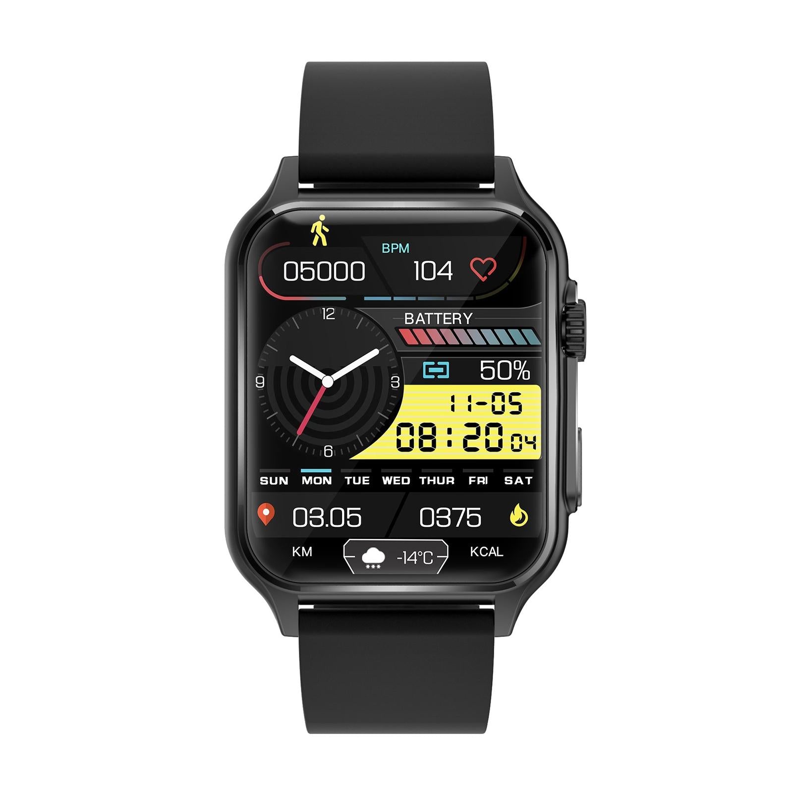 1.96 Inch Ips Screen Smart Watch Supports Bluetooth Calls / Blood Oxygen Monitoring - Black 4