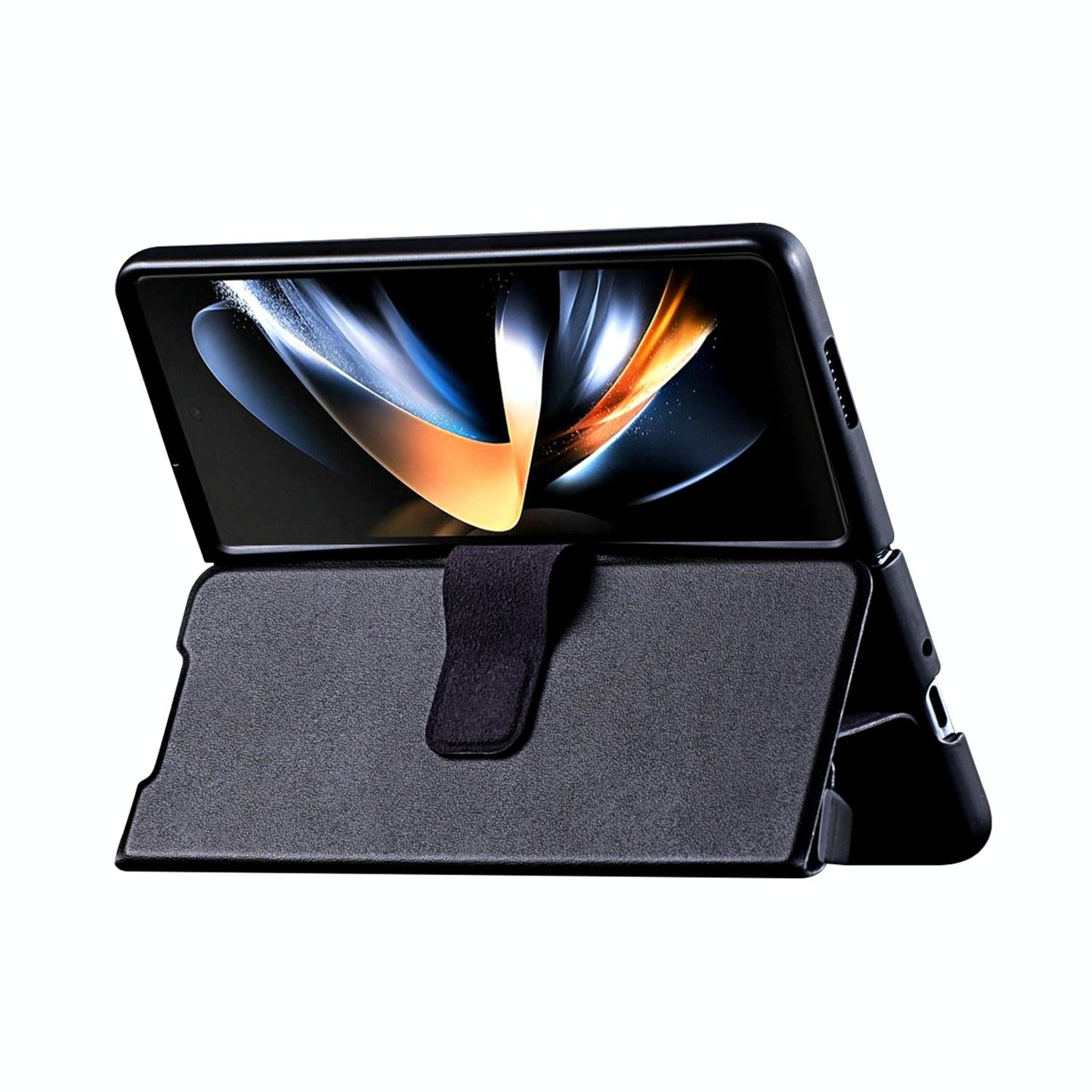 For Samsung Galaxy Z Fold4 5G Foldable Magnetic Phone Case With Pen Holder - Portable And Practical 3