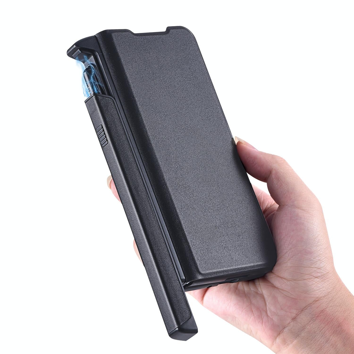 For Samsung Galaxy Z Fold4 5G Foldable Magnetic Phone Case With Pen Holder - Portable And Practical 5