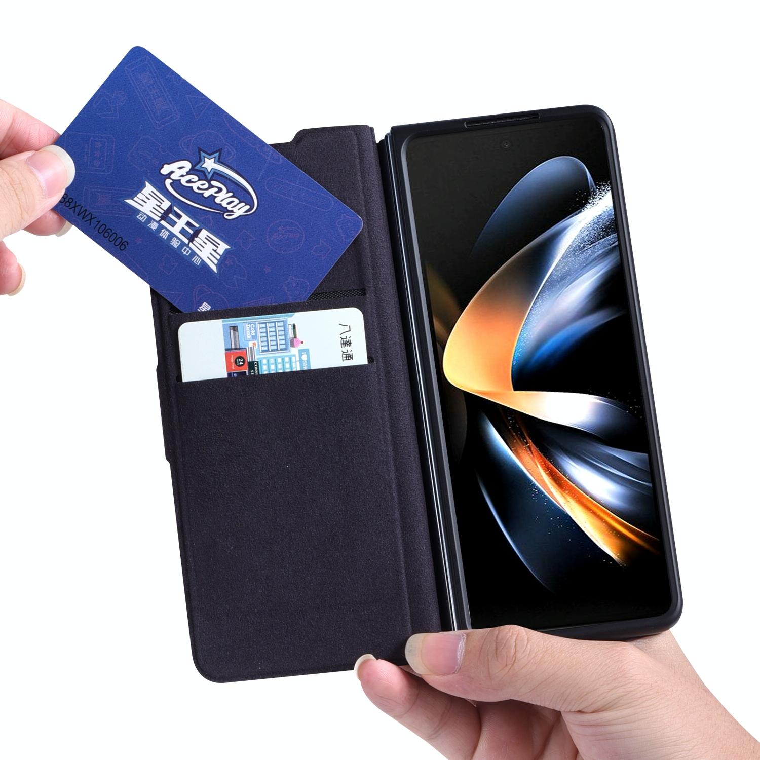 For Samsung Galaxy Z Fold4 5G Foldable Magnetic Phone Case With Pen Holder - Portable And Practical 6