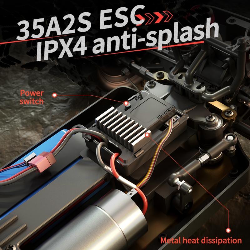 Black Electric 4wd Alloy Off-road Rc Car 7