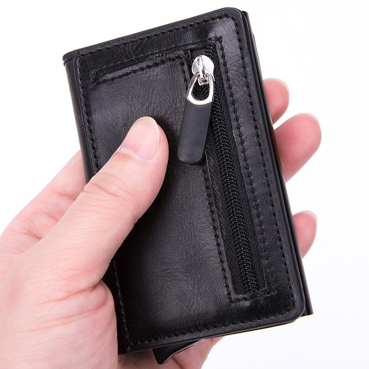 Stainless Steel Rfid Credit Card Holder - Compact Design - Blue 5