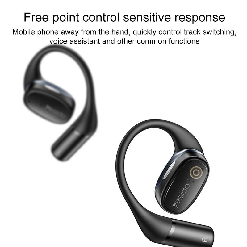 Black Open Wireless Bluetooth Earphones - Ysp18 Ows 3