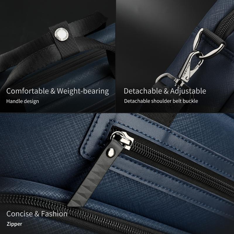 Versatile Men Laptop Briefcase - Black 5