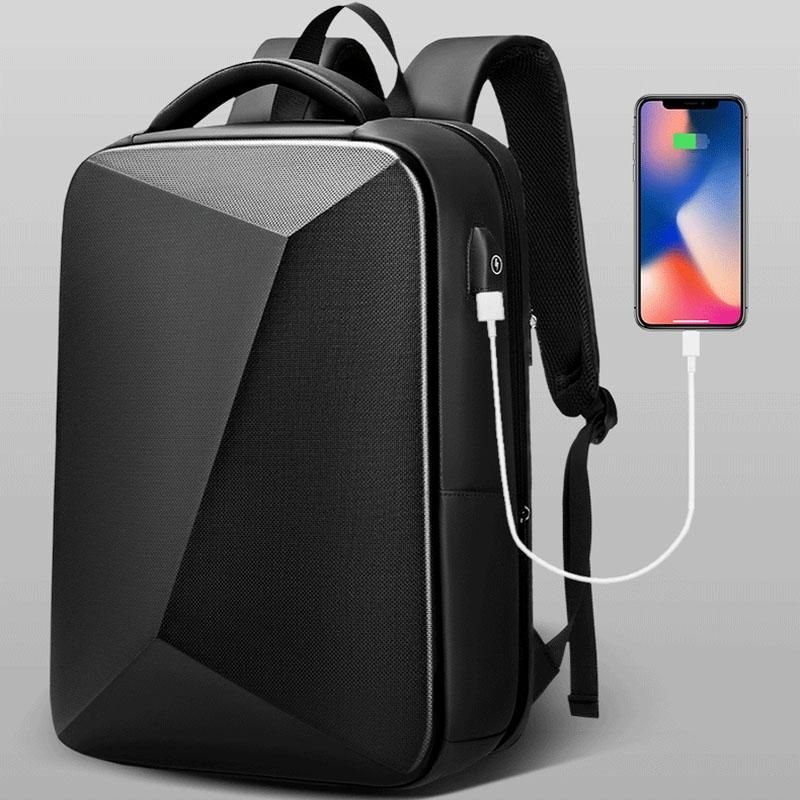 Expandable Usb Laptop Backpack for Business Travel - Black 6