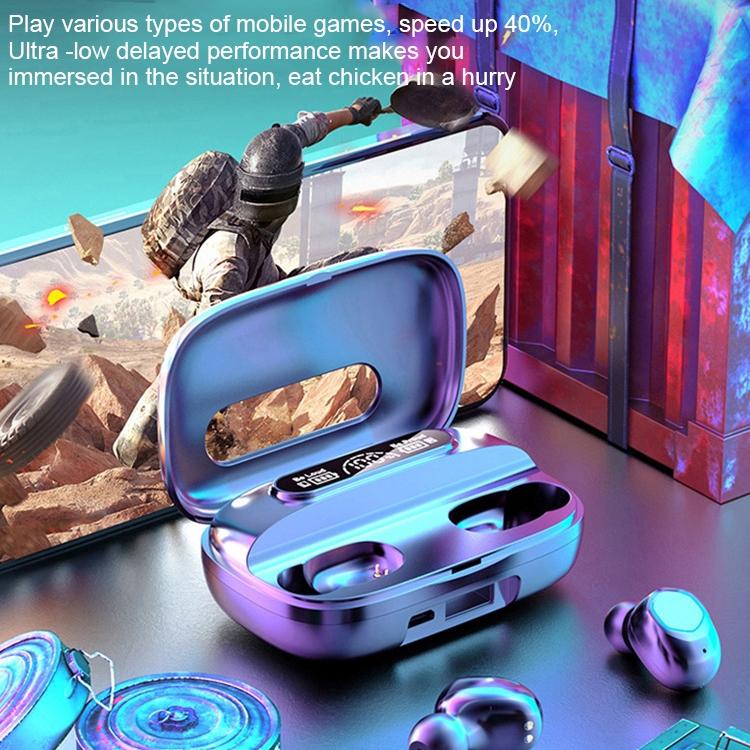 Black True Wireless Bluetooth Earbuds 6
