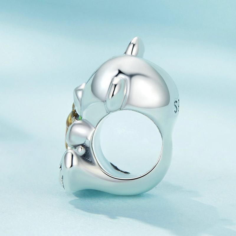 925 Sterling Silver Adorable Sunflower Diy Bead Bracelet 4