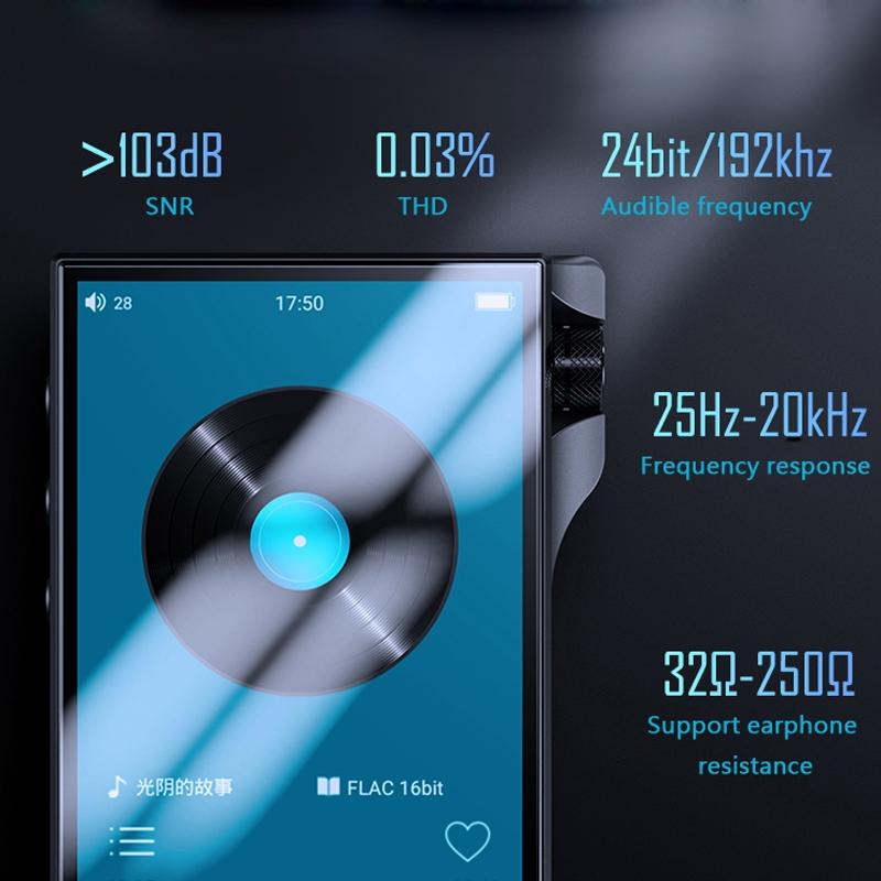 High Res 4.0 InchTouch Mp3 Player 16Gb Memory Black 11