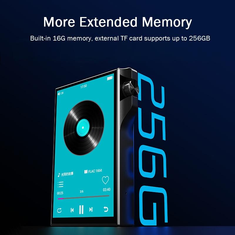High Res 4.0 InchTouch Mp3 Player 16Gb Memory Black 12