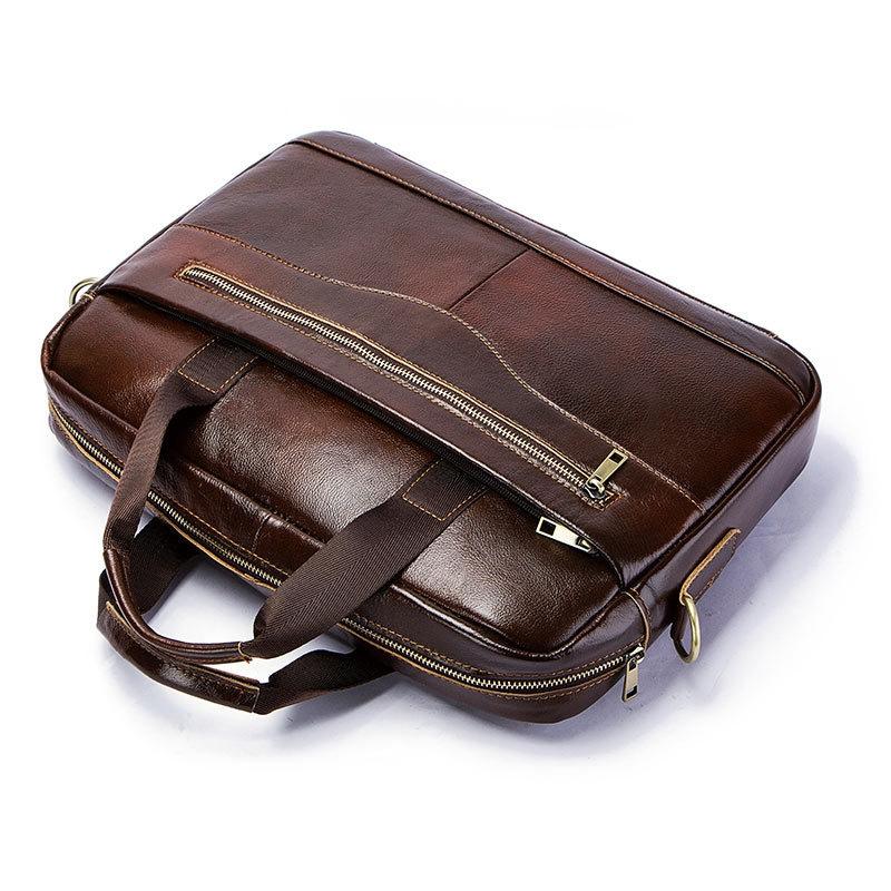 Retro Leather Messenger Bag For Men - Black 4