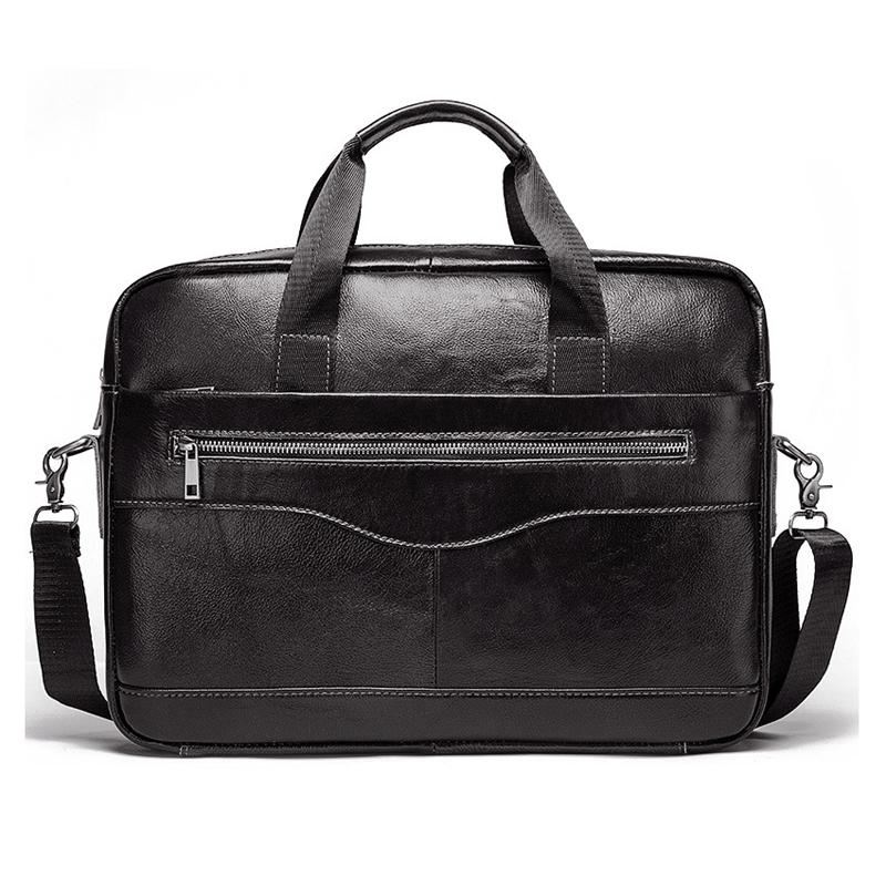 Retro Leather Messenger Bag For Men - Black 8