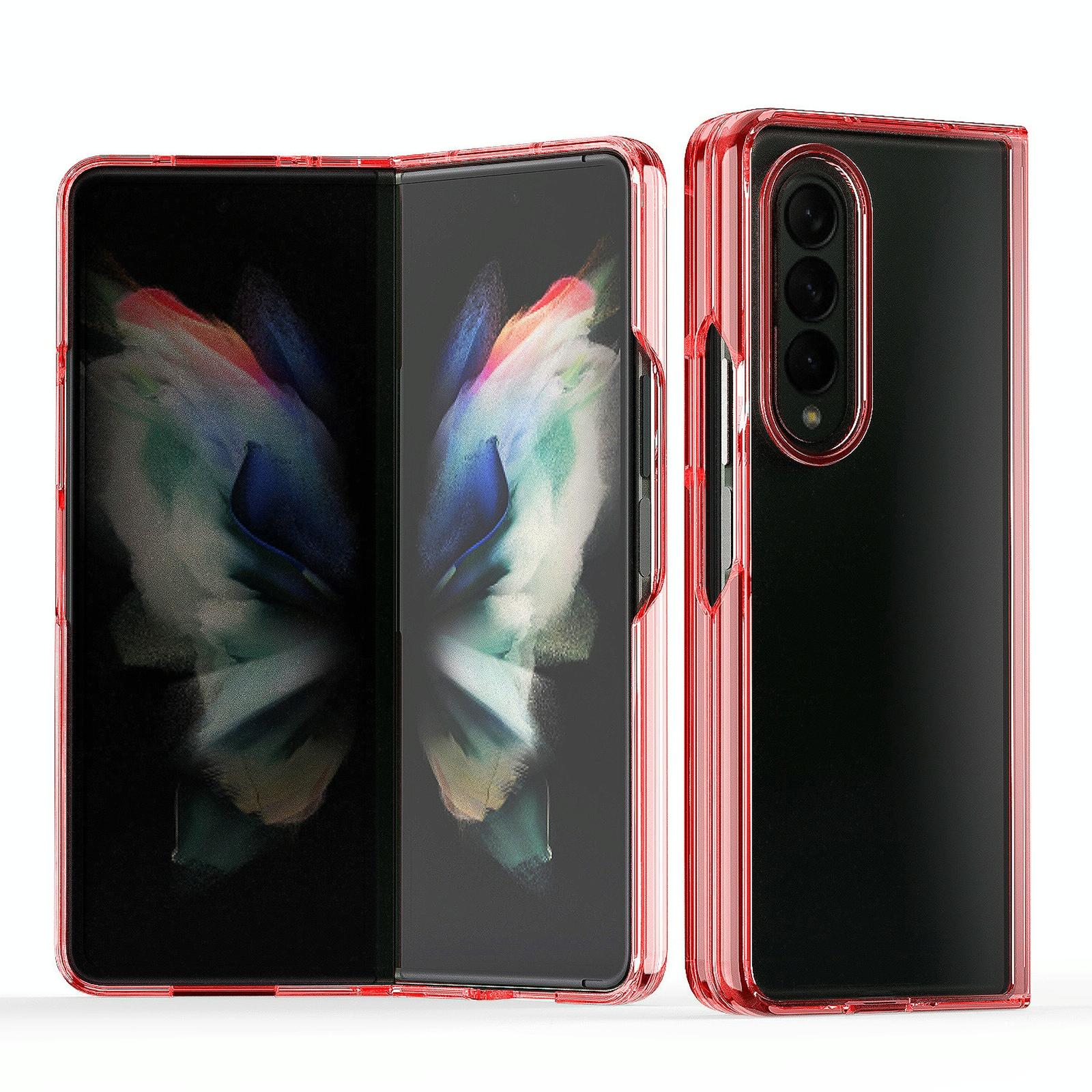 For Samsung Galaxy Z Fold4 5G Clear Acrylic Tpu Phone Case - Transparent 8