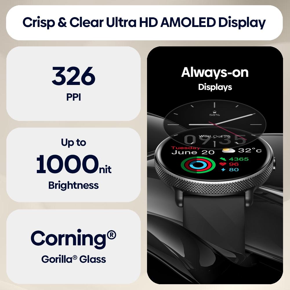 1.43 Inch Screen Voice Calling Smart Watch Support Heart Rate / Blood Pressure / Blood Oxygen - Black 7