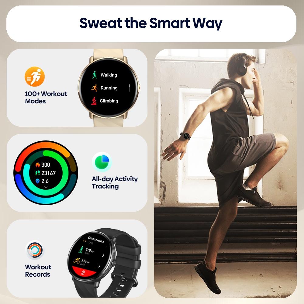 1.43 Inch Screen Voice Calling Smart Watch Support Heart Rate / Blood Pressure / Blood Oxygen - Black 9