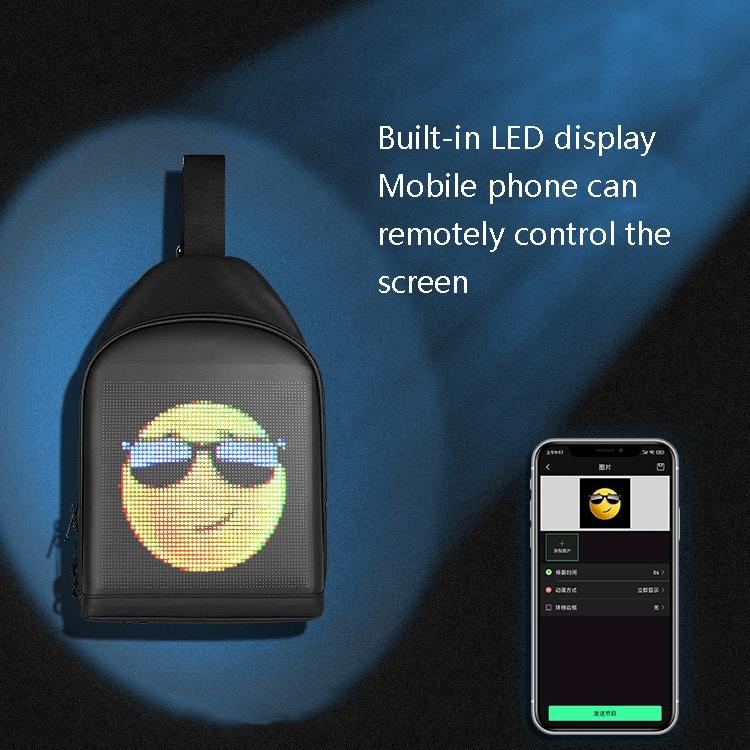 7 Outdoor Led Crossbody Bag With Usb & Bluetooth Black 8