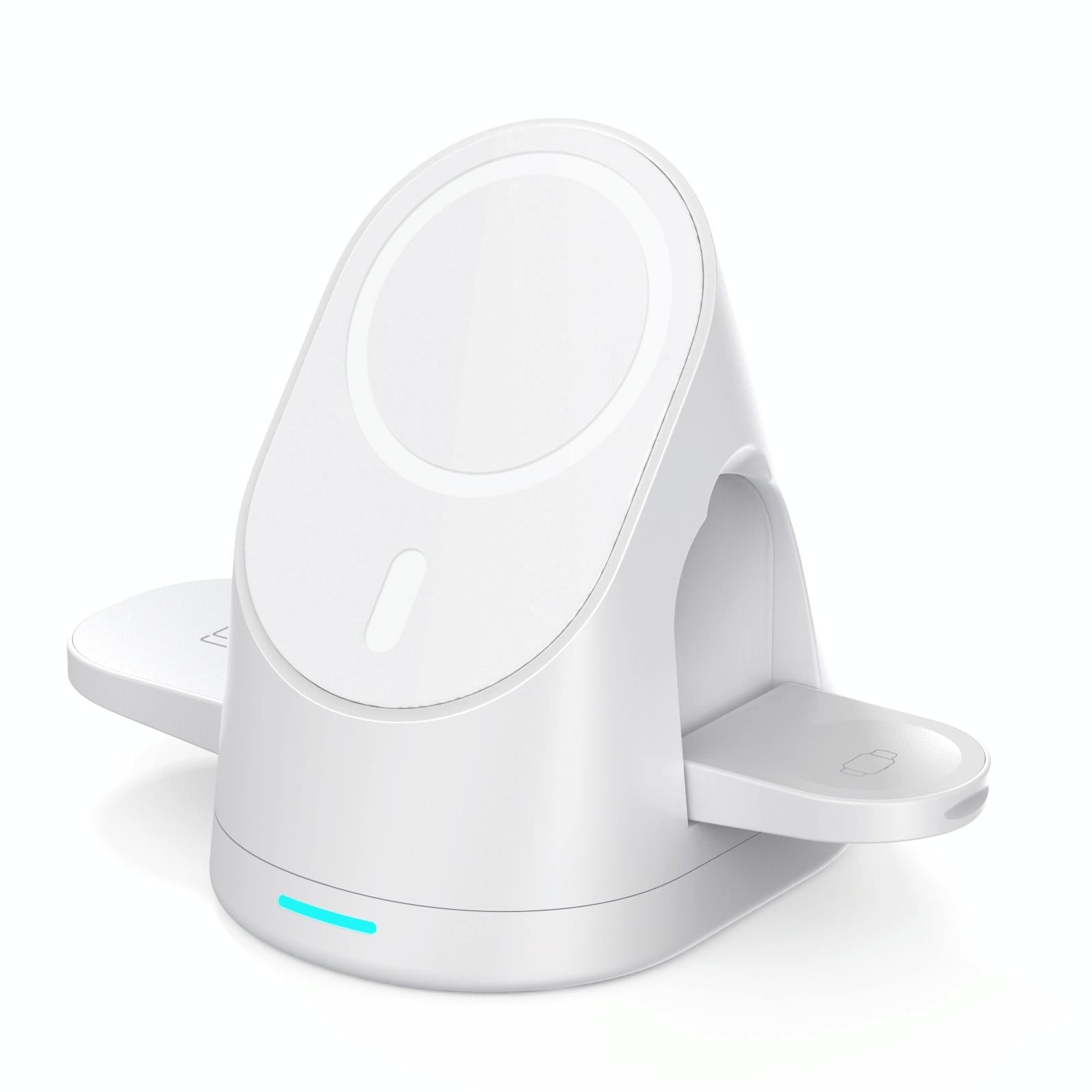 3 In 1 Magnetic Wireless Charging Bracket For Smartphone Iwatch Airpods - Black 9