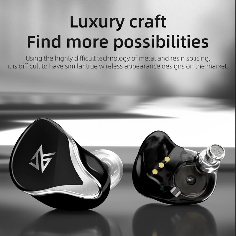 Kz Z3 Hybrid 1dd & 1ba Wireless Bluetooth 5.2 Tws Earphone - Black 10