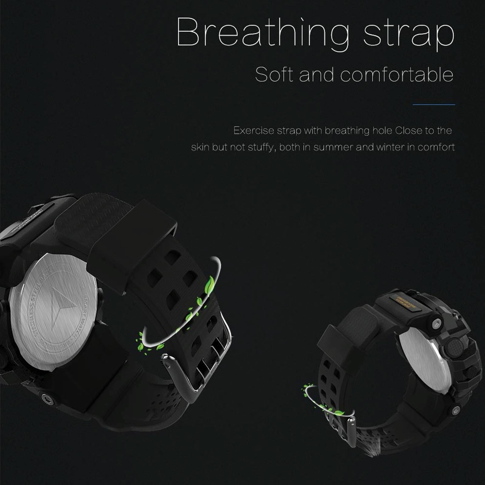 Lcd Screen 50M Waterproof Smart Watch Support Information Reminder / Remote Camera / Walking Motion Monitor Black 4