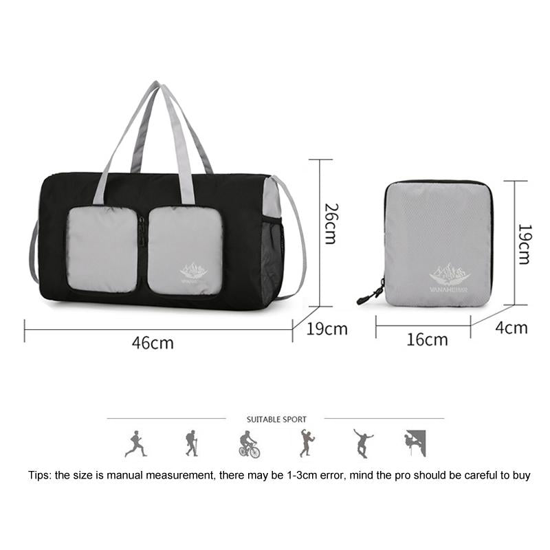 Lightweight Multifunctional Travel Bag For Outdoor Sports Vanaheimr Folding Handbag - Grey 6