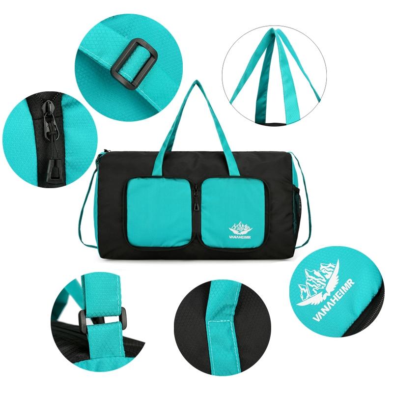 Lightweight Multifunctional Travel Bag For Outdoor Sports Vanaheimr Folding Handbag - Grey 7