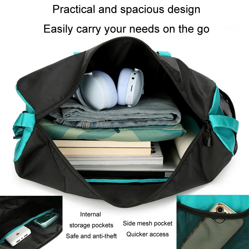 Lightweight Multifunctional Travel Bag For Outdoor Sports Vanaheimr Folding Handbag - Grey 8