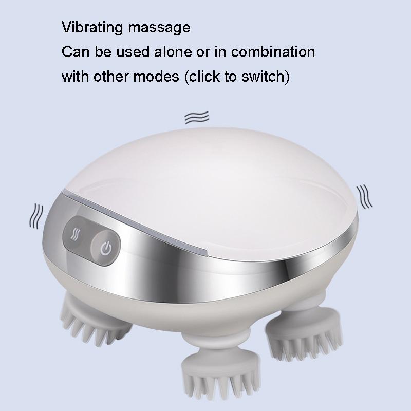 Electric Head Massager With Hot Compress & Vibration Waterproof English Version 11