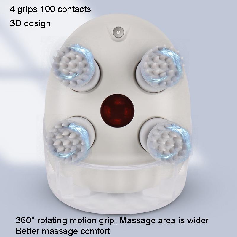 Electric Head Massager With Hot Compress & Vibration Waterproof English Version 13