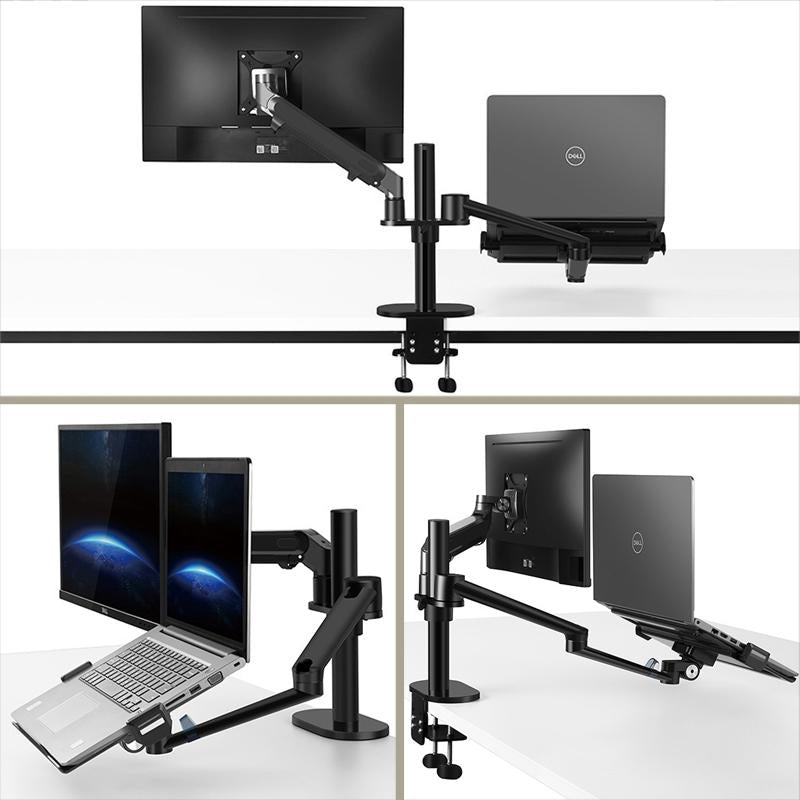 Adjustable Desktop Stand for 17-32 and 12-17 Monitors - Aluminum - Black 14