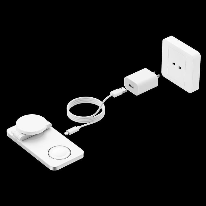3 In 1 Magnetic Wireless Charging Dock For Apple Devices - Black 3