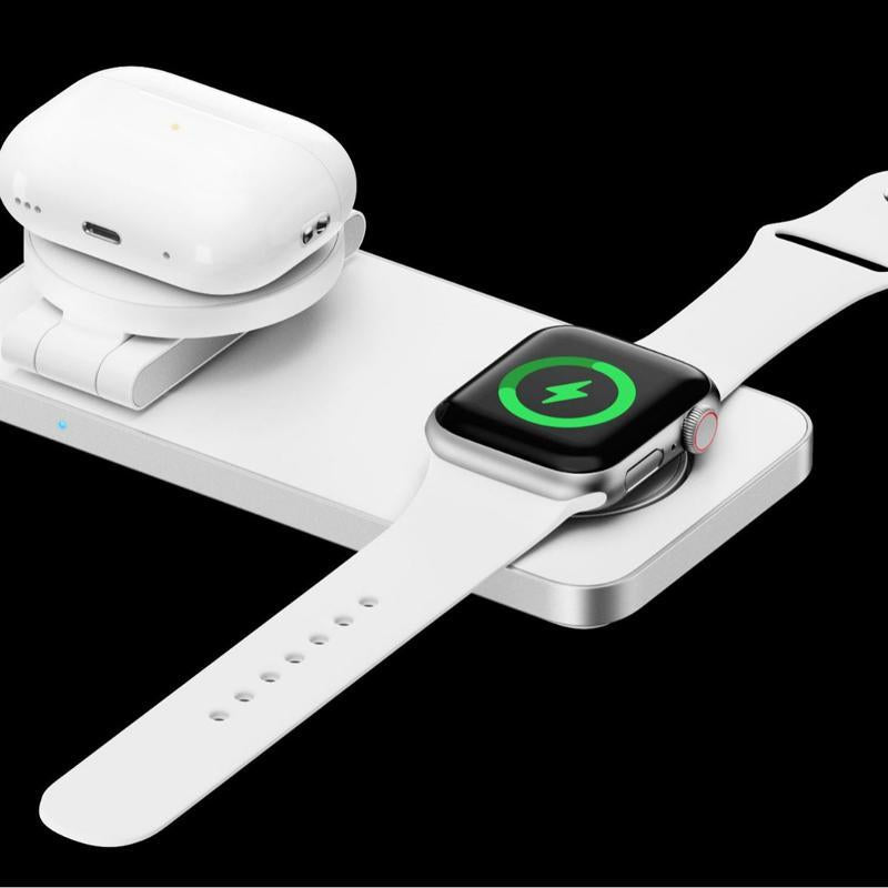 3 In 1 Magnetic Wireless Charging Dock For Apple Devices - Black 4
