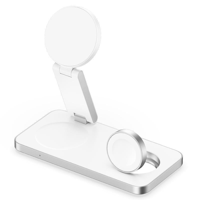 3 In 1 Magnetic Wireless Charging Dock For Apple Devices - Black 7