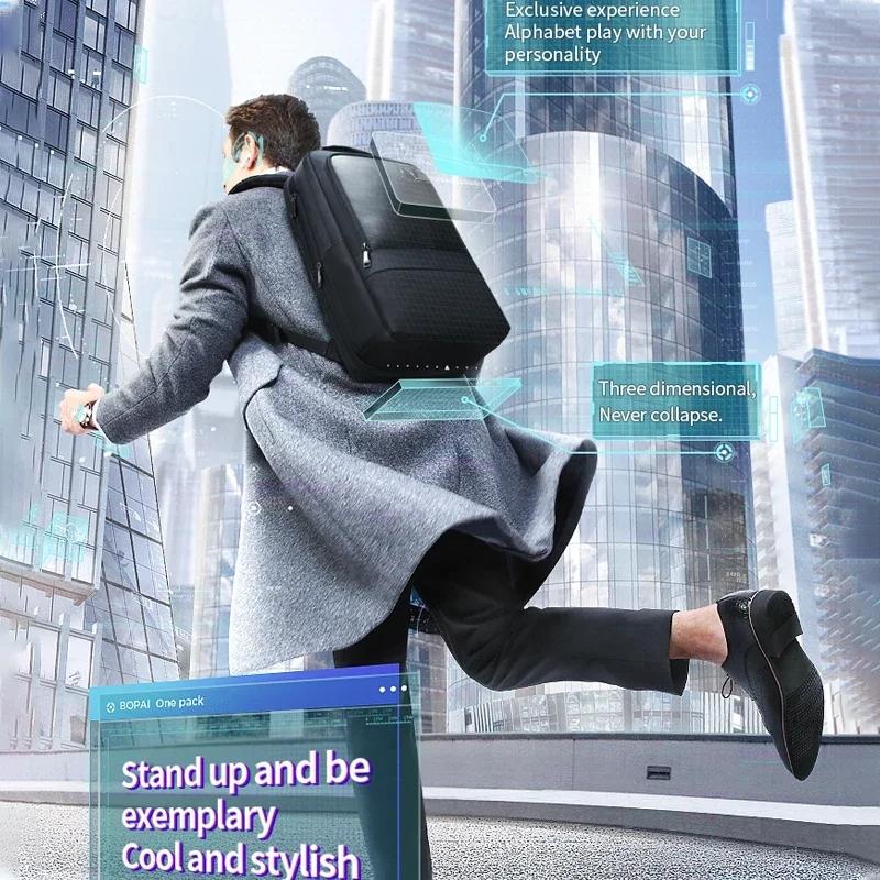 Large Capacity Business Laptop Backpack with Usb & Type-c Port - Black 4