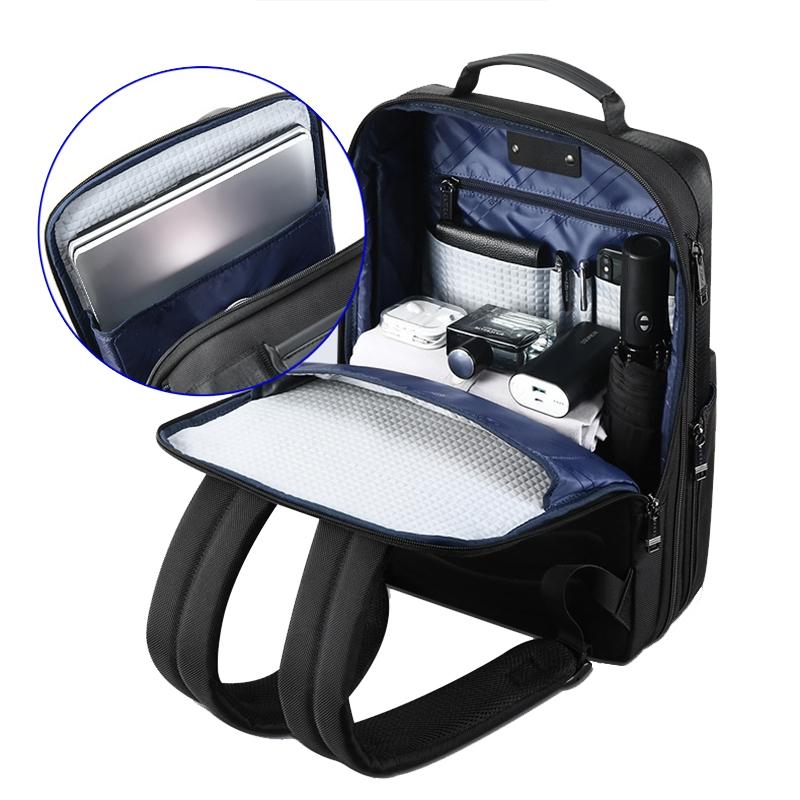 Large Capacity Business Laptop Backpack with Usb & Type-c Port - Black 7