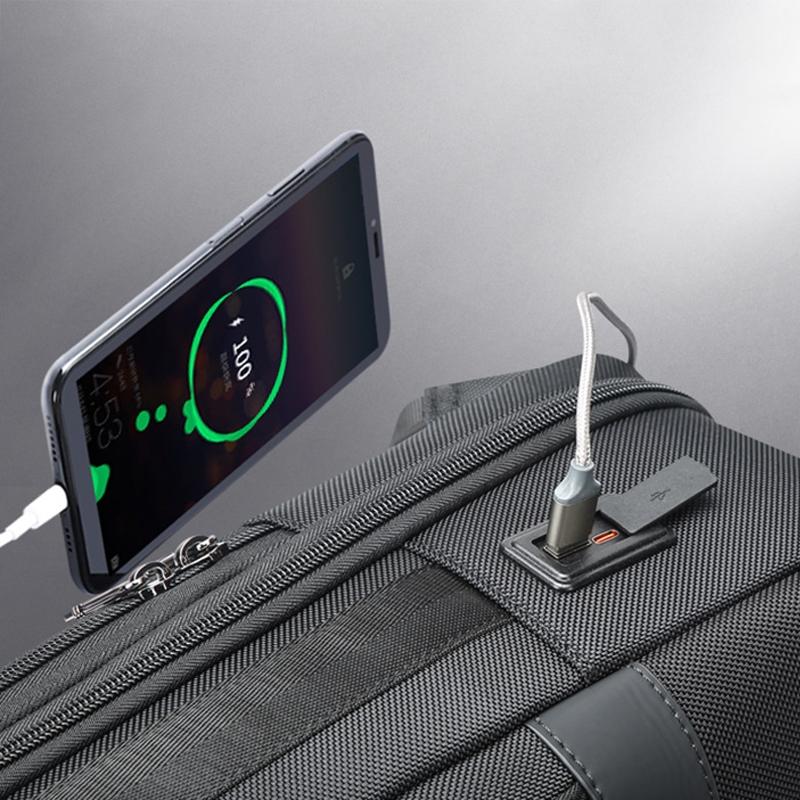 Large Capacity Business Laptop Backpack with Usb & Type-c Port - Black 9