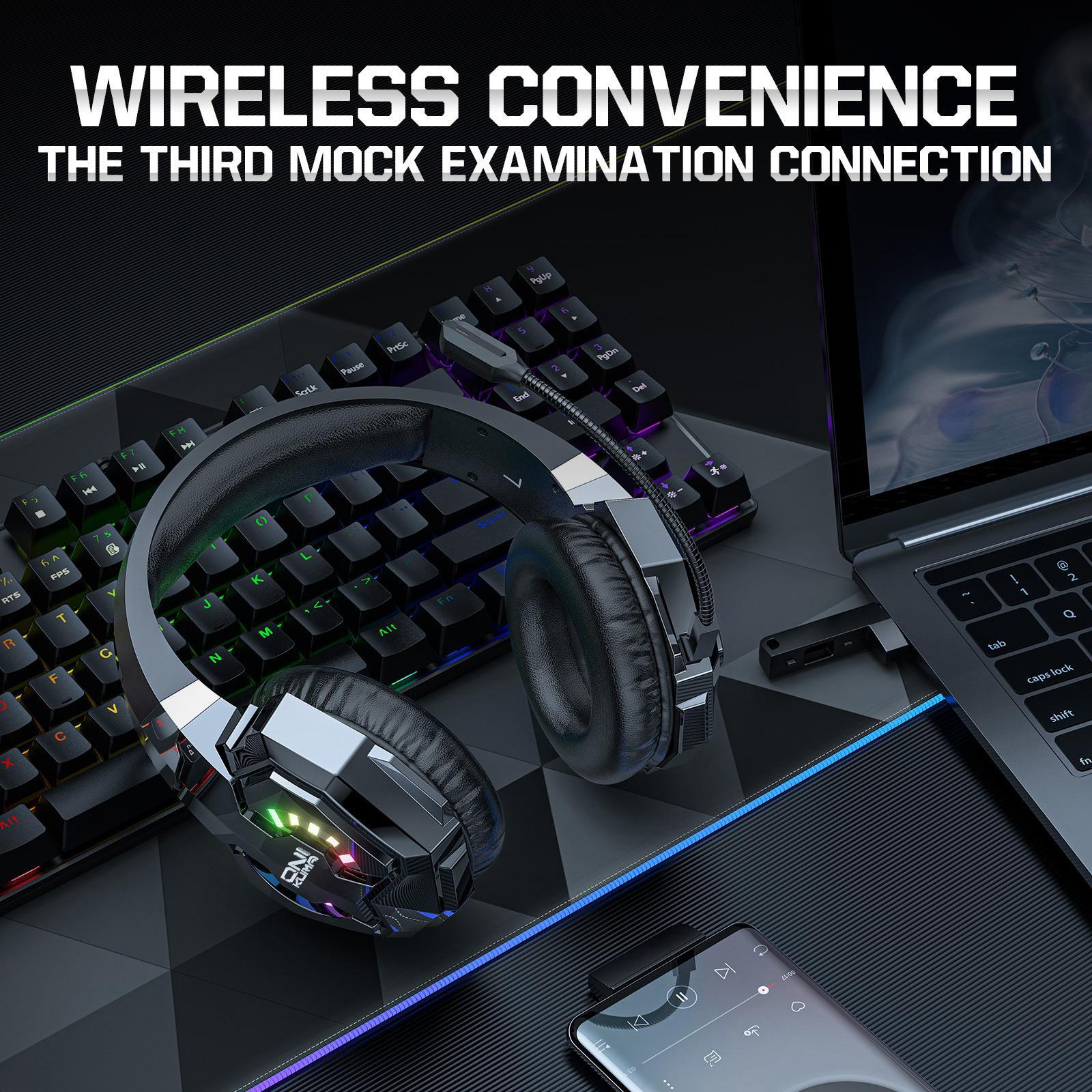 Tri-Mode Bluetooth Gaming Headset Black 5