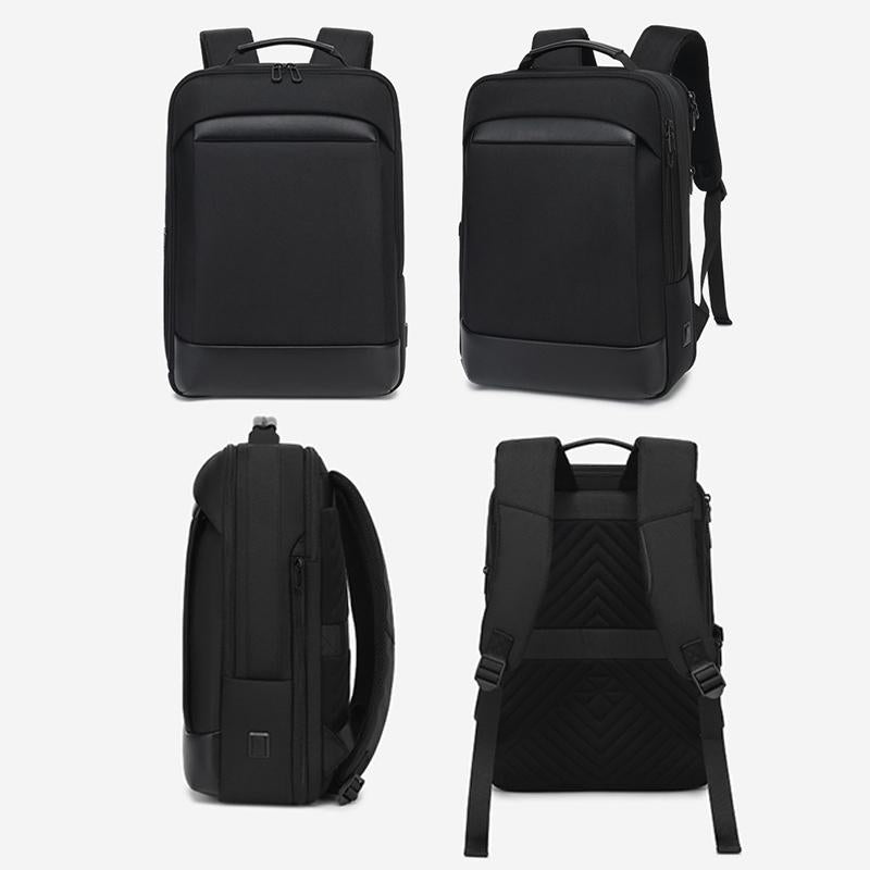 18 Inch Waterproof Double Shoulder Backpack With Usb Black 3